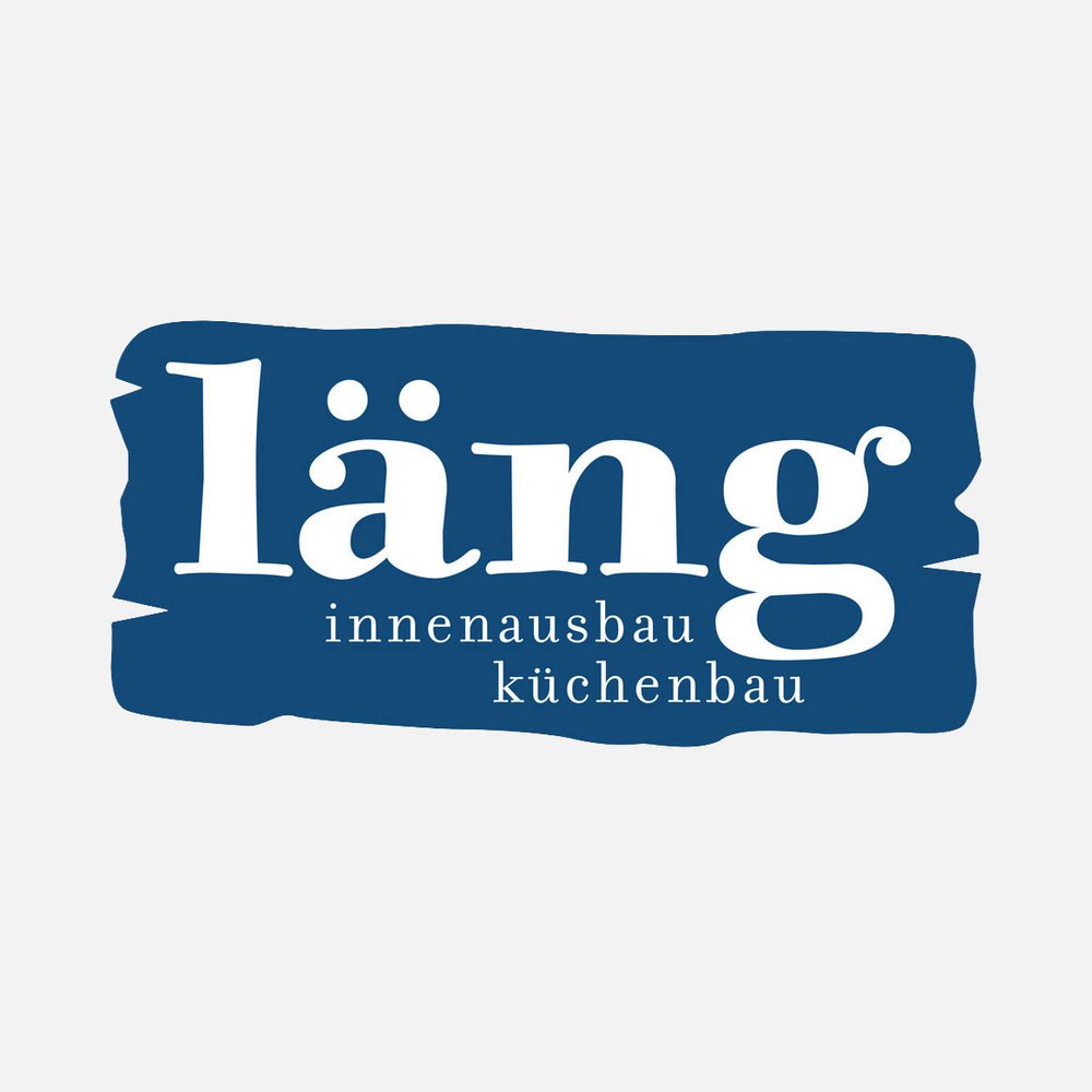 Logo der Läng Schreinerei AG für Innenausbau und Küchenbau in Blau und Weiss