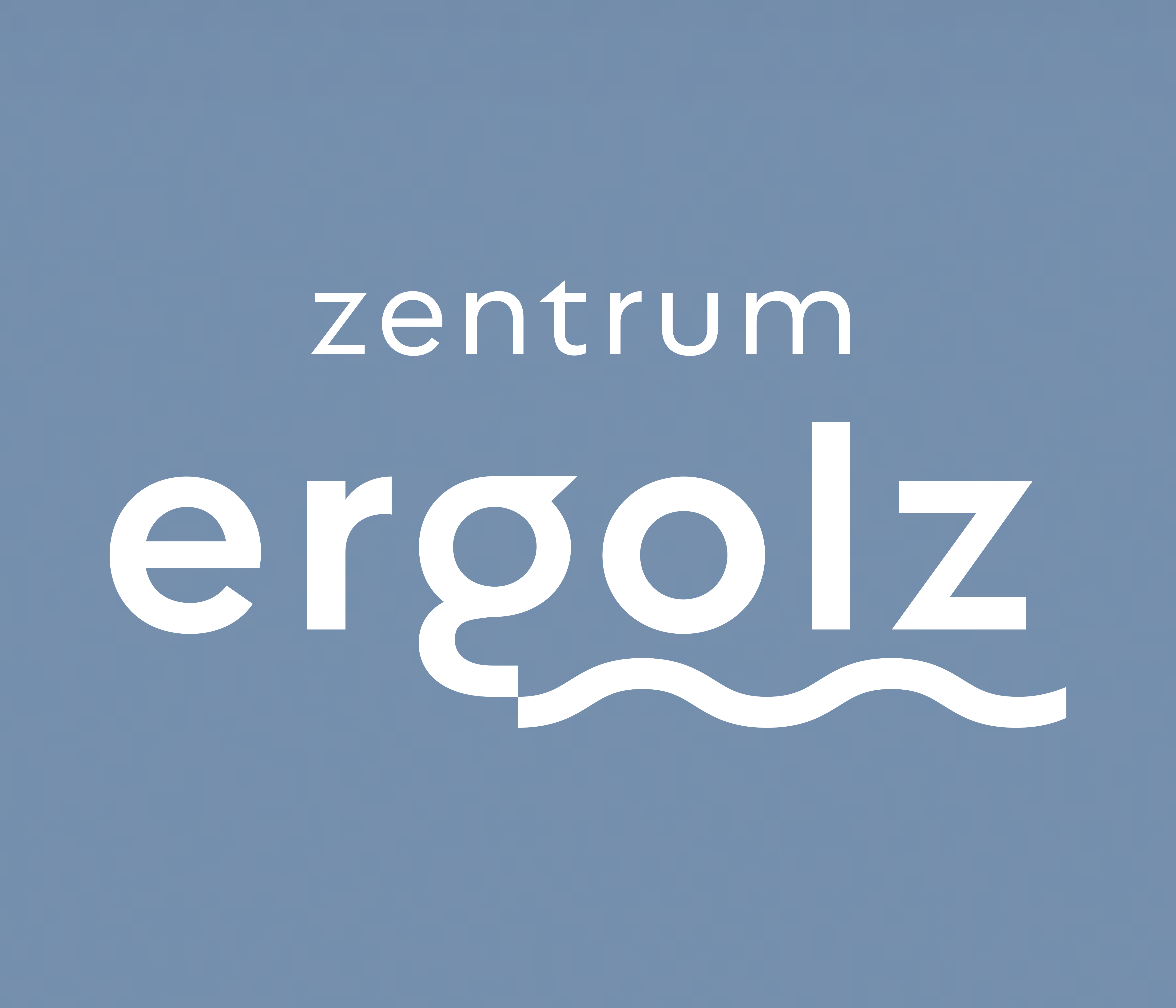 Logo der Dachmarke Zentrum Ergolz mit typografischer Wortmarke und Wellenlinie als prägendes Gestaltungselement.